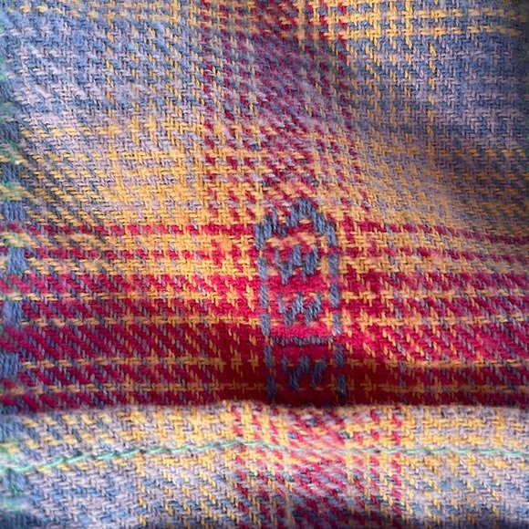 Free People Redwood Flannel Size Small Pink Plaid Babydoll Mini Dress M - Picture 6 of 14